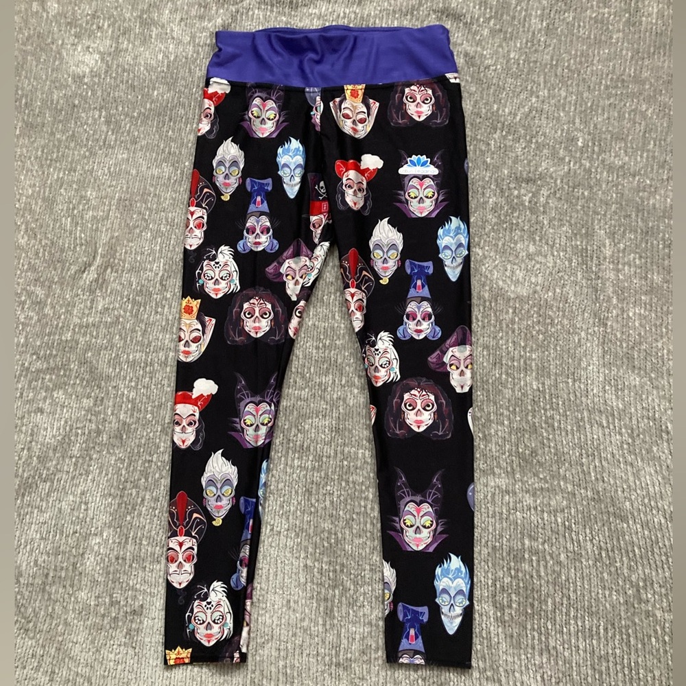 Lotus Leggings Disney Villains Print Leggings Size XL Run Disney